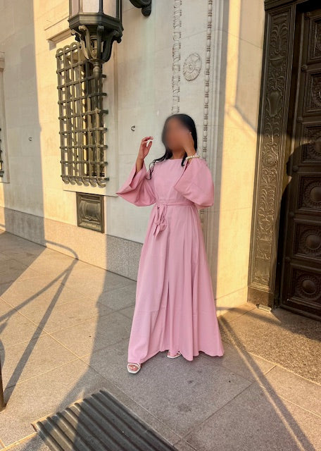 A-line Style Abaya with Flared Sleeves